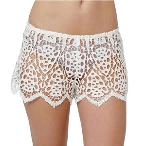 Like New◇Off-White Eberjey Spearhead Sam Bridal Shorts 100% cotton Med/LG